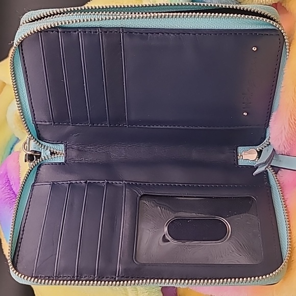 Halogen by Nordstrom - bicolor leather double wristlet - Picture 7 of 9